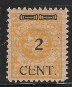 Memel 1923 2c on 20m Lithuania Occup Sc# N51 NH - Picture 1 of 1