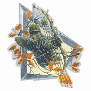 Bow Hunt Car Magnet Rivers Edge 207 Archery Arrow Art Wildlife Decal Truck New - Picture 1 of 4