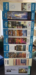 Buffalo Games Puzzle 1000 Pieces LOT 8  Wysocki + Stewart + Poulin + Redlin Plus - Picture 1 of 21