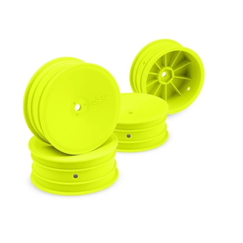 JConcepts Mono, 2.2" Front Wheel, Fits B6.4, YZ2, XB2, LD2, Yellow, 4pcs - Image 1 of 1