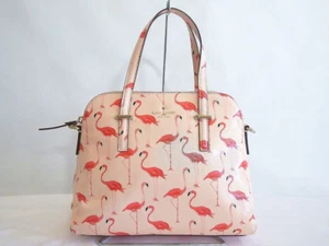 Bolso Bandolera Bolso de Hombro Cartera Kate Spade Estampado de Flamenco Cuero Rosa NUEVO York - Imagen 1 de 5