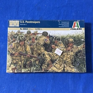 1:72 Italeri #6063 WWII World War 2 US Paratroops D-Day New Sealed - Picture 1 of 3
