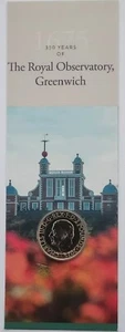 2025 £2 GREENWICH OBSERVATORY Coin Brilliant Uncirculated BUNC CARDED SEALED £2. - Picture 1 of 11