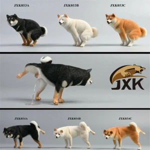 JXK 1/6 Shiba Inu Perro Modelo Animal Estatuilla Linda Mascota Coleccionar Niño Regalo Juguete Decoración - Imagen 1 de 40