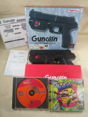 Guncon gunbullet sony playstation Japan gun controller PS1 game games JPN A1576 - Image 1 of 4