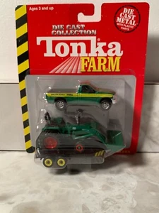 2002 Tonka Farm Tractor Supply Truck, Tractor And Trailer By Maisto - Picture 1 of 3