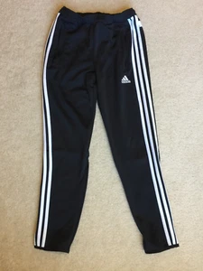Adidas Climacool Three Stripes Black Soccer Sweatpants Youth Medium - Picture 1 of 6