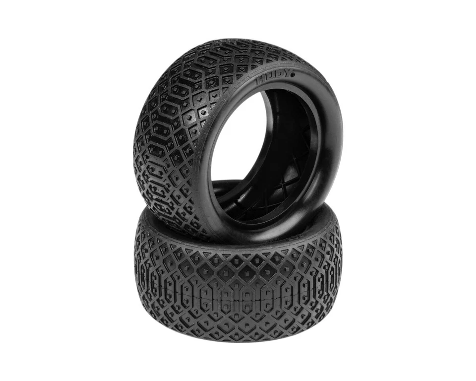 HUDY 1/10 OFF-ROAD TIRE 2WD/4WD REAR DIRT 303 SOFT (2) / HUD816303D-S