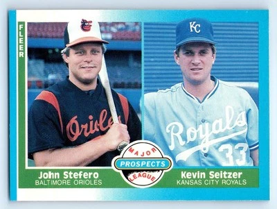 1987 Fleer #652 John Stefero / Kevin Seitzer RC MLB - Image 1 of 2