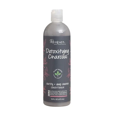 Renpure Detoxifying Charcoal Conditioner 16 Fl Oz Plant Based Moisturizing Care - Image 1 of 3