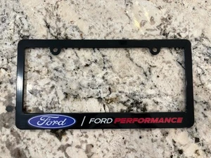 Performance Black License Plate Frame for Ford F150 Mustang Maverick Raptor F250 - Picture 1 of 1