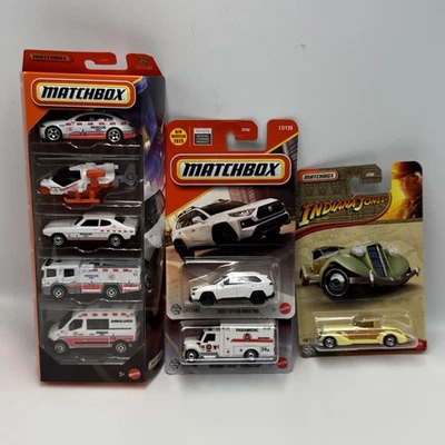 Matchbox 2025 MBX Rescue V 5-Pack-Variation #2 VHTF with Bonus Cars - Image 1 of 4