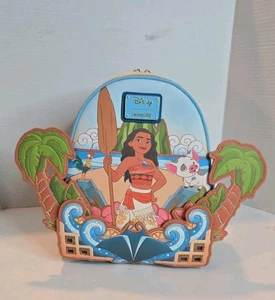 Mini zaino Loungefly con etichetta rigida Disney Moana di Motunui - Foto 1 di 8