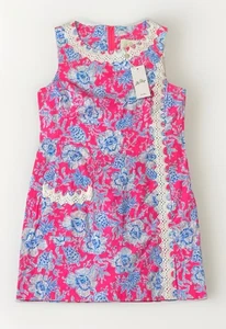 Lilly Pulitzer Ginge Shift Romper Dress Roxie Pink Wave in Sea Women’s Size 2 - Picture 1 of 13