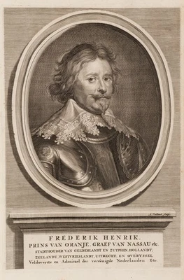 A. VAILLANT (1655-1693), Porträt Frederik Henrik, Kupferstich Barock 1650-1699 - Bild 1 von 4