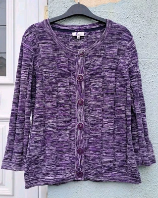 COUNTRY CASUALS size M 12/14 Knitted CARDIGAN  - Image 1 of 4
