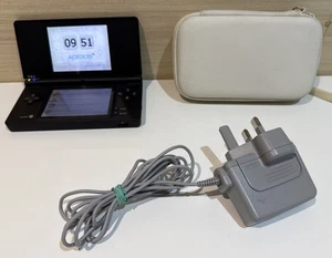 Nintendo DSi Console Black With Genuine Charger, Case & 482-in-1 Multi Cart - Picture 1 of 14