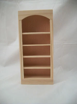 LIBRERÍA 5016 casa de muñecas miniatura escala 1/12 obras del hogar madera sin terminar Foto 1 de 3