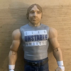 DEAN AMBROSE Mattel 2017 WWE Figura de Acción Inestable Gris Camiseta Jon Moxley AEW - Imagen 1 de 4