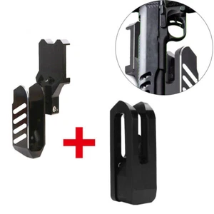 IPSC Tactical Speed Right Hand Aluminum Pistol Holster + Insert Block For M1911 - Picture 1 of 16