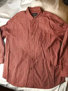 Herren Eddie Bauer rot kariertes Langarm Button Down Hemd Gr.XL - Bild 1 von 6