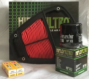 Service Kit For KAWASAKI VN900 (2006 to 2024) Air / Oil Filter and Spark Plugs - Picture 1 of 6