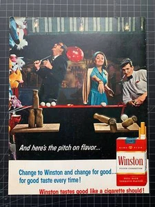 Vintage 1967 Winston Cigarettes Print Ad - Picture 1 of 1