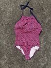 NIKE Women's SWIMSUIT Size XL Cut Out Back One-Piece Pink Blue