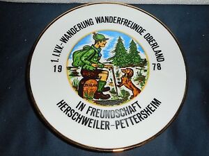 Bavaria Germany Collector Plate WISSTERLING KIRCHENLOMITZ OBERLUND FREUNDSCHAFT