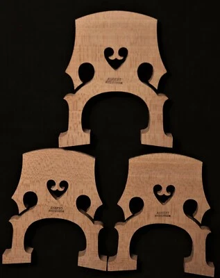 NEW ARRIVAL! 3 Pcs Aubert Made In FRANCE  Cello 4/4 bridge 94mm  French model - Image 1 of 3