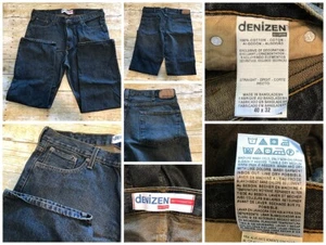 Denizen Levis 281 Men 40x32 Straight Fit Jeans Dark Dirty Wash EUC W42 R13 L32 - Picture 1 of 8