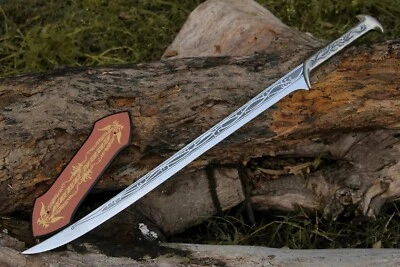 The Hobbit Sword of Thranduil The ElvenKing Replica with Display Wall Mount - Image 1 of 4