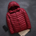 Veste tampon à capuche pour hommes faux manteau en duvet fermeture éclair hiver vêtements chauds
