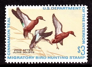 US RW38 $3 Duck Hunting Used XF OG H SCV $40 - Picture 1 of 2