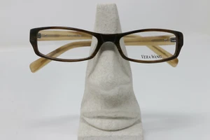 New Authentic VERA WANG Eyeglasses V182 50/16/130 HONEY BROWN Frame  - Picture 1 of 2