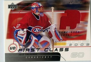  2002-03 Upper Deck First Class #UD-JT Jose Theodore