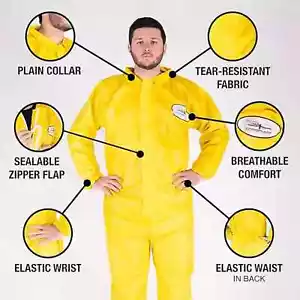 ChemSplash All-purpose Disposable Chemical Splash Protective Suit - Picture 1 of 5