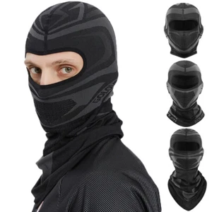 Motorcycle Balaclava Thermal Helmet Liner Face Mask Neck Warmer Tube Headwear - Picture 1 of 18