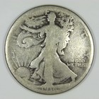 1916 Walking Liberty Half Dollar Circulated Silver Coin Ag Z358