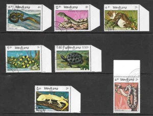 F4660 LAOS 1960 SNAKES- REPTILES - AMPHIBIANS SET OF STAMPS - Picture 1 of 1