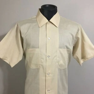 Nos Vintage Arrow Decton Perma Iron Sanforized Button Down Shirt Mens Size Large - Picture 1 of 8