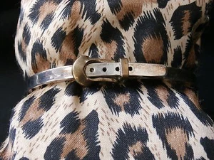 Vintage Sterling Silver Mexico Belt Bangle Bracelet. Make Offer! #2452 - Picture 1 of 8