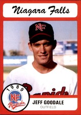 1989 Niagara Falls Rapids Pucko #9 Jeff Goodale Palm Springs California CA Card