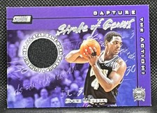 2001-02 Topps Stadium Club Chris Webber #SG-CW Stroke of Genius game-worn jersey