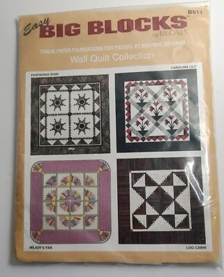 Easy Big Blocks McCalls B511 Feathered Star/Carolina Lily/ MiLady's Fan & More - Image 1 of 4