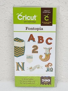 Cricut Fontopia Fonts Art Cartridge bis zu 700 Bilder für ALLE Cricut Maschinen - Bild 1 von 5