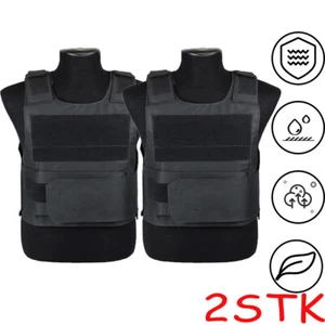 2X Tactical MOLLE Airsoft Weste verstellbar Paintball Kampftraining Weste- - Bild 1 von 12
