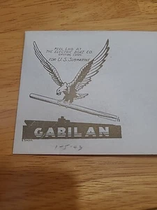 Keel Laying Of The U.S.S. GABILAN FDC Envelope Unmailed. - Picture 1 of 1