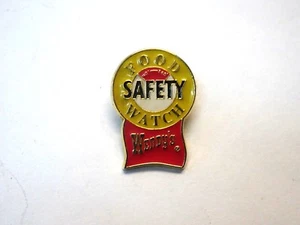 Vintage Wendys Dave Thomas Food Safety Watch Metal/Enamel 1 1/4"  Pin - Picture 1 of 2