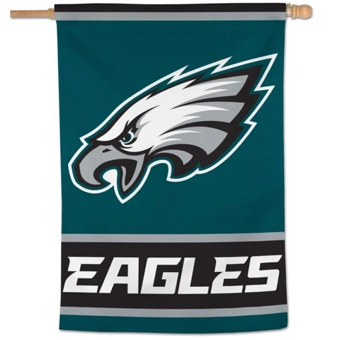 PHILADELPHIA EAGLES MEGA LOGO 28"X40" HOUSE FLAG BANNER NFL LICENSED Cover